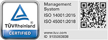 Certificato TUV 14001 45001